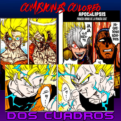 Aqui dos personajes abarcan un panel